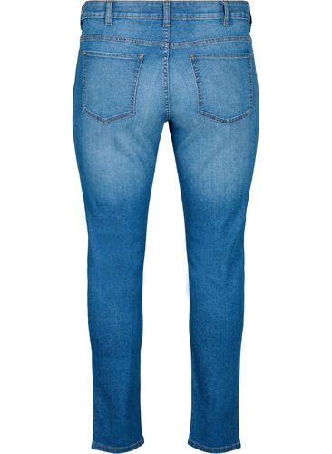 Emily Jeans mit regulärer Taille und schlankem Schnitt, Blue denim, Packshot image number 1