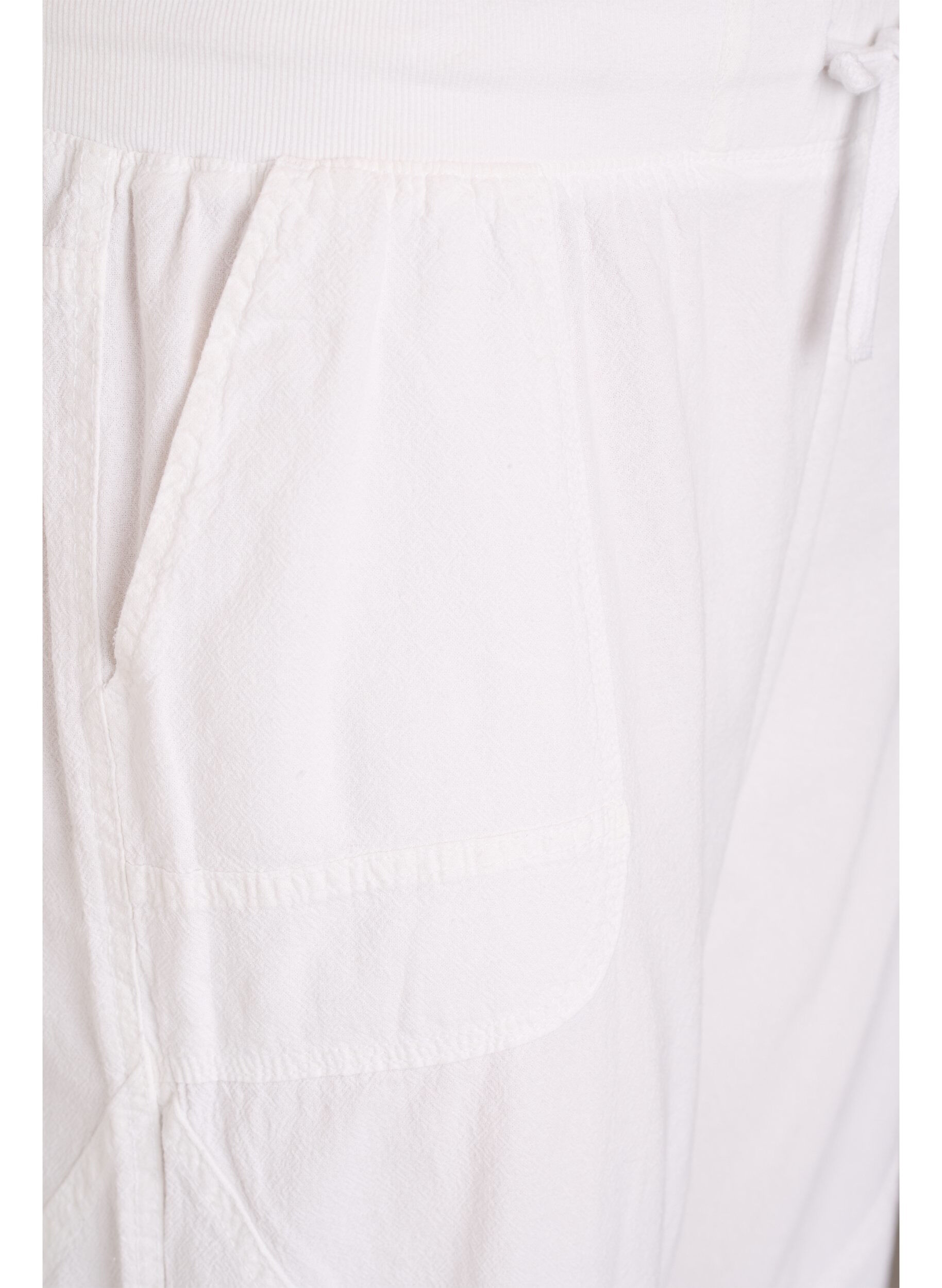 ZizziCapri-Hose aus Baumwolle, Wei&szlig;, Packshot image number 2
