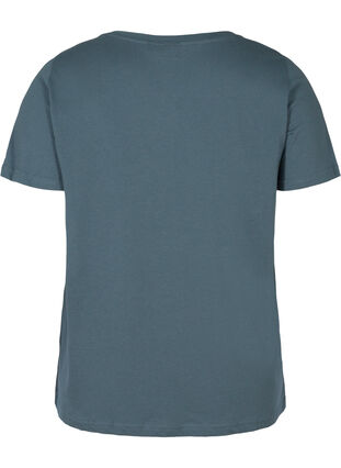 Kurzarm T-Shirt mit Print, Dark Slate w. Wish, Packshot image number 1