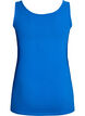 Solide Farbe Grundoberteil aus Baumwolle, Blau, Packshot image number 1