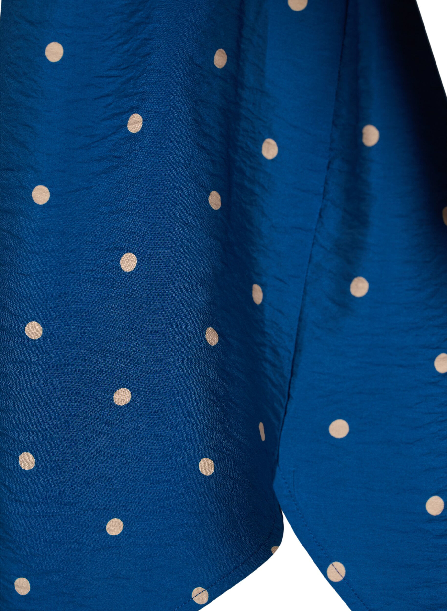 ZizziKleid mit Kragen und Brusttasche, Blau, Packshot image number 3