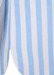 Langes Hemd aus Leinen und Baumwolle, Blue White Stripe, Packshot image number 3
