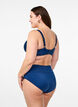Bikinioberteil mit B&uuml;gel und Raffung, Blau, Model image number 1