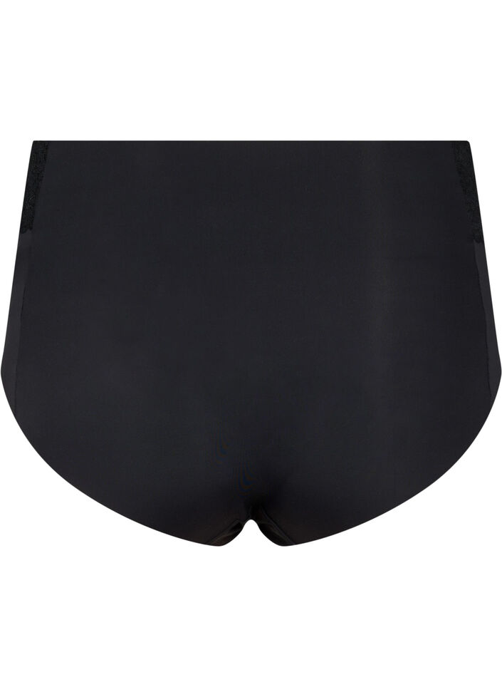 2er-Pack Unterhosen mit Spitze und regulärer Taille, Black, Packshot image number 1