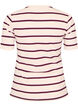 Ripp-T-Shirt mit Streifen und Knopfdetail, Lila, Packshot image number 1