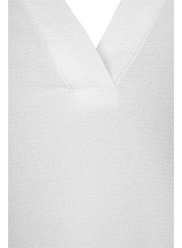 Langärmelige Bluse mit Spitzendetail , Bright White, Packshot image number 2