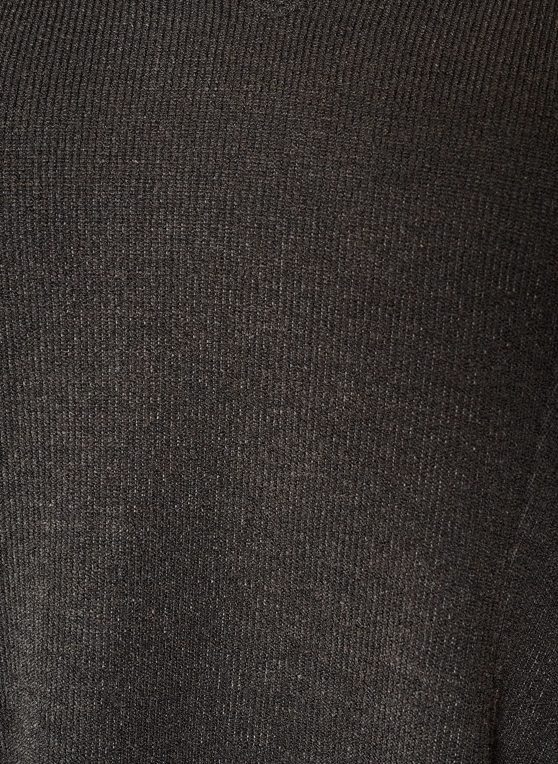 ZizziBluse aus Jersey mit gerippter Struktur und A-Linien-Passform, Schwarz, Packshot image number 2