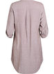 Lange Bluse aus Leinen und Viskose, Braun, Packshot image number 1