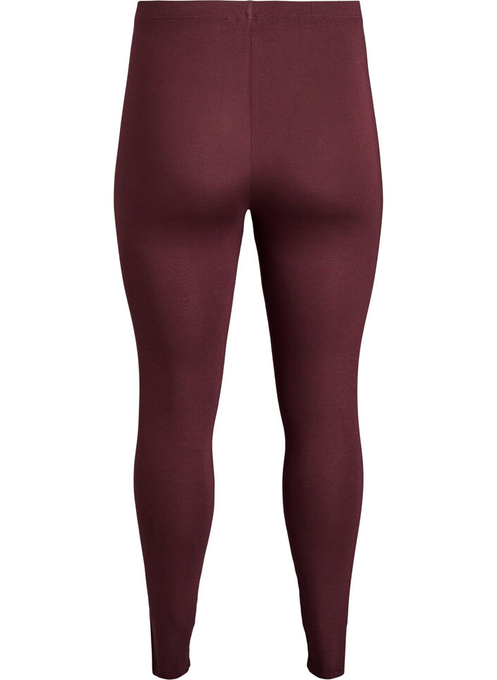 Basic Leggings aus Viskose, Dunkles Bordeaux, Packshot image number 1
