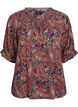 Bluse aus Viskose mit Paisleymuster und Ellbogen&auml;rmeln, Blau, Packshot image number 0