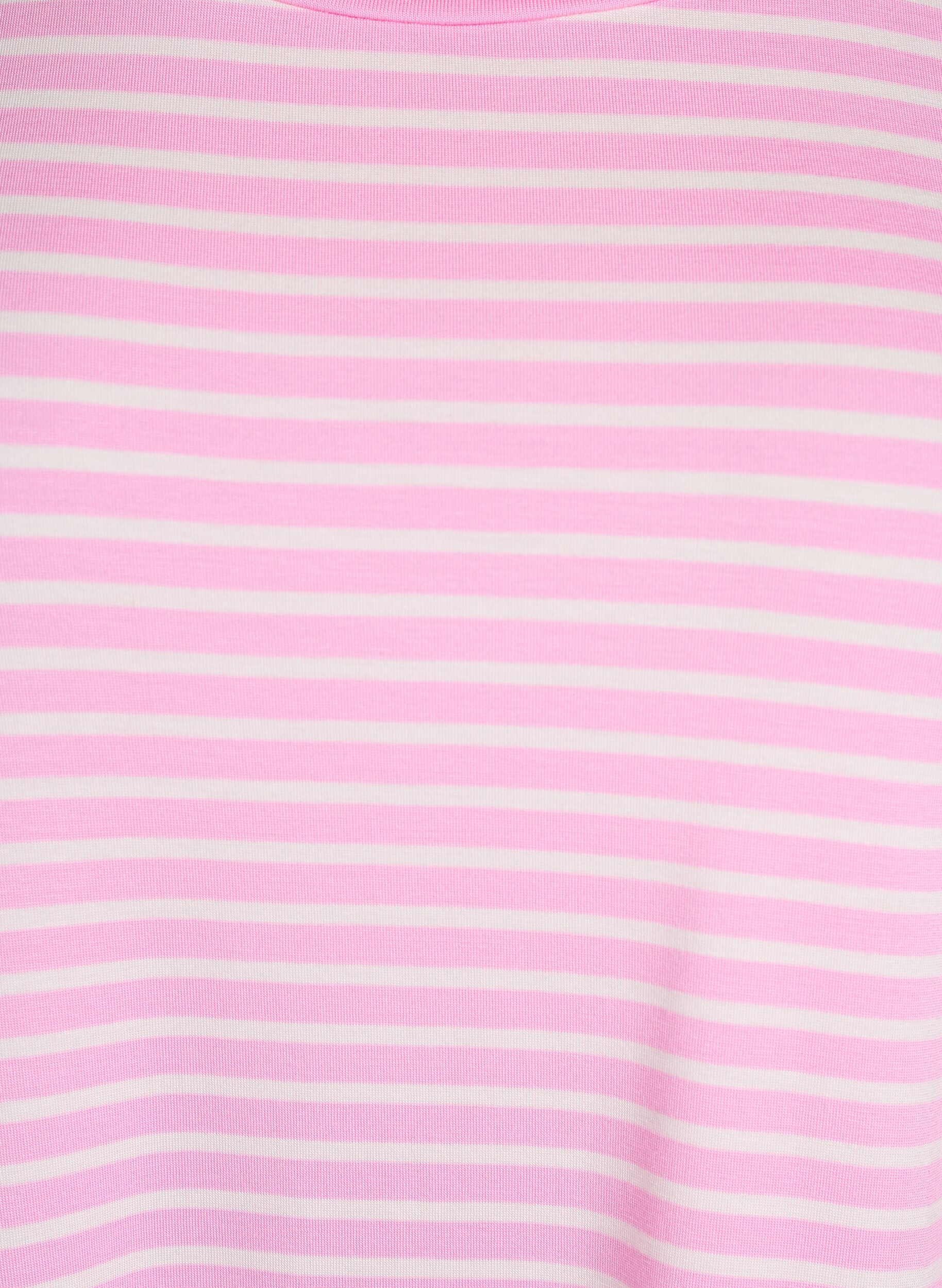 ZizziT-Shirt mit TENCEL&trade; Lyocell und Streifen, Pink, Packshot image number 2