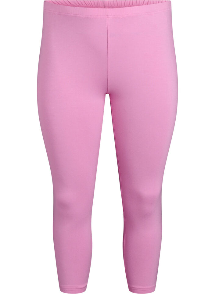 Basic 3/4 Leggings aus Viskose, Pink, Packshot image number 0