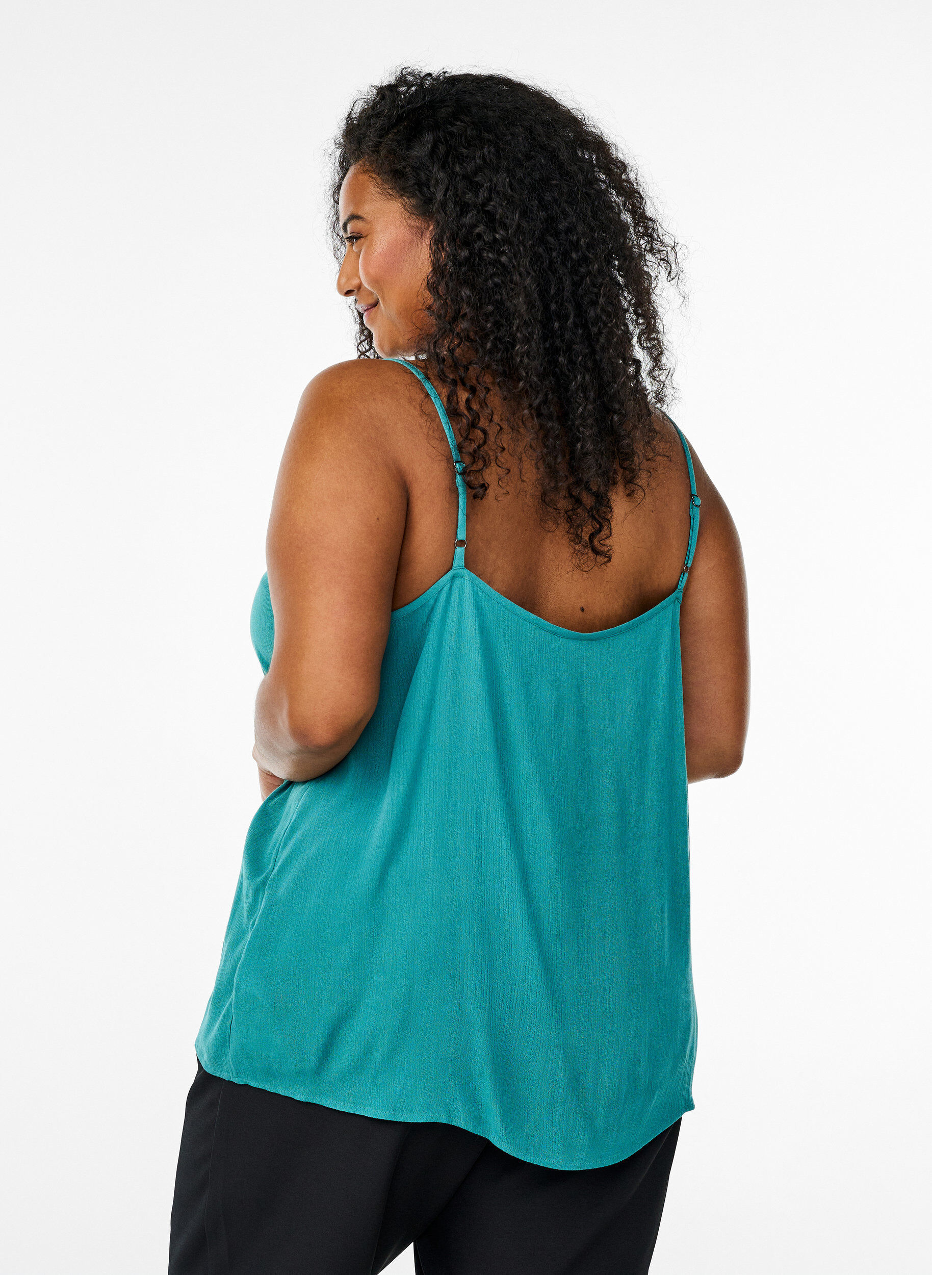 ZizziTr&auml;gertop aus Viskose, Blau, Model image number 2