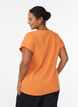 Kurz&auml;rmeliges T-Shirt aus Baumwollmischgewebe, Orange, Model image number 2