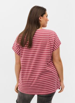 T-Shirt aus Baumwolle mit Streifen, Apple Butter Stripe, Model image number 1
