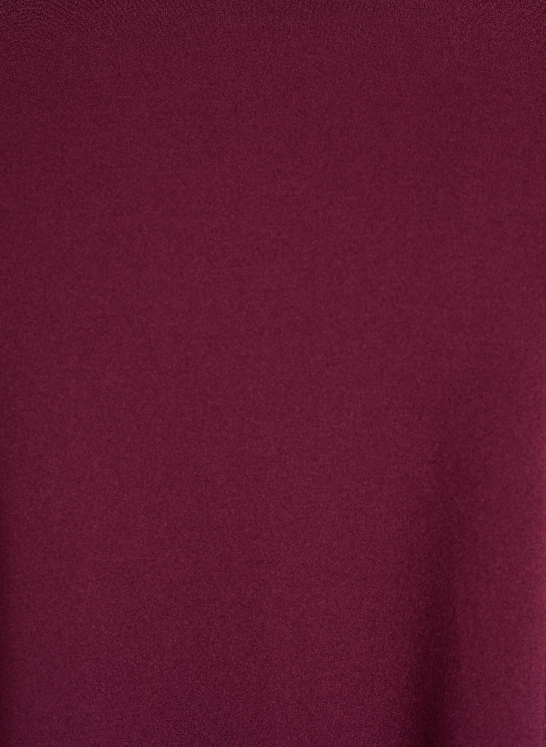 Zizzi FLASH - Kurz geschnittenes A-Linien Kleid aus Webstoff mit 3/4 &Auml;rmeln, Rot, Packshot image number 2