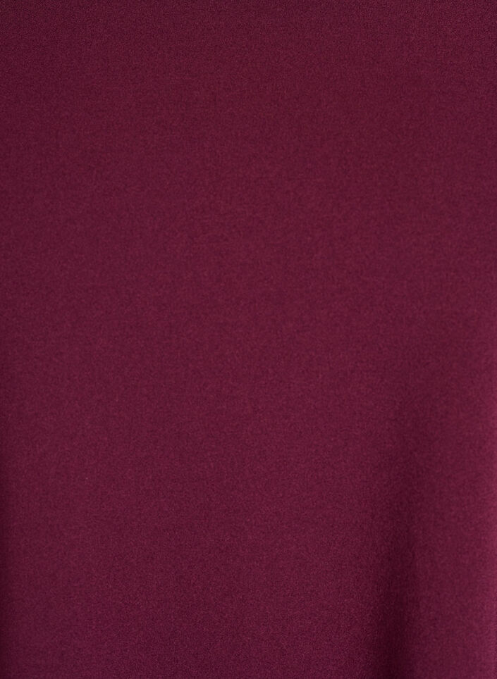 FLASH - Kurz geschnittenes A-Linien Kleid aus Webstoff mit 3/4 Ärmeln, Rot, Packshot image number 2