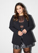 Blazer mit R&uuml;ckenschlitz und Bindedetail, Schwarz, Model image number 0