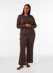 Pyjamaoberteil aus Bio-Baumwolle mit Lochstickerei, Braun, Model image number 1