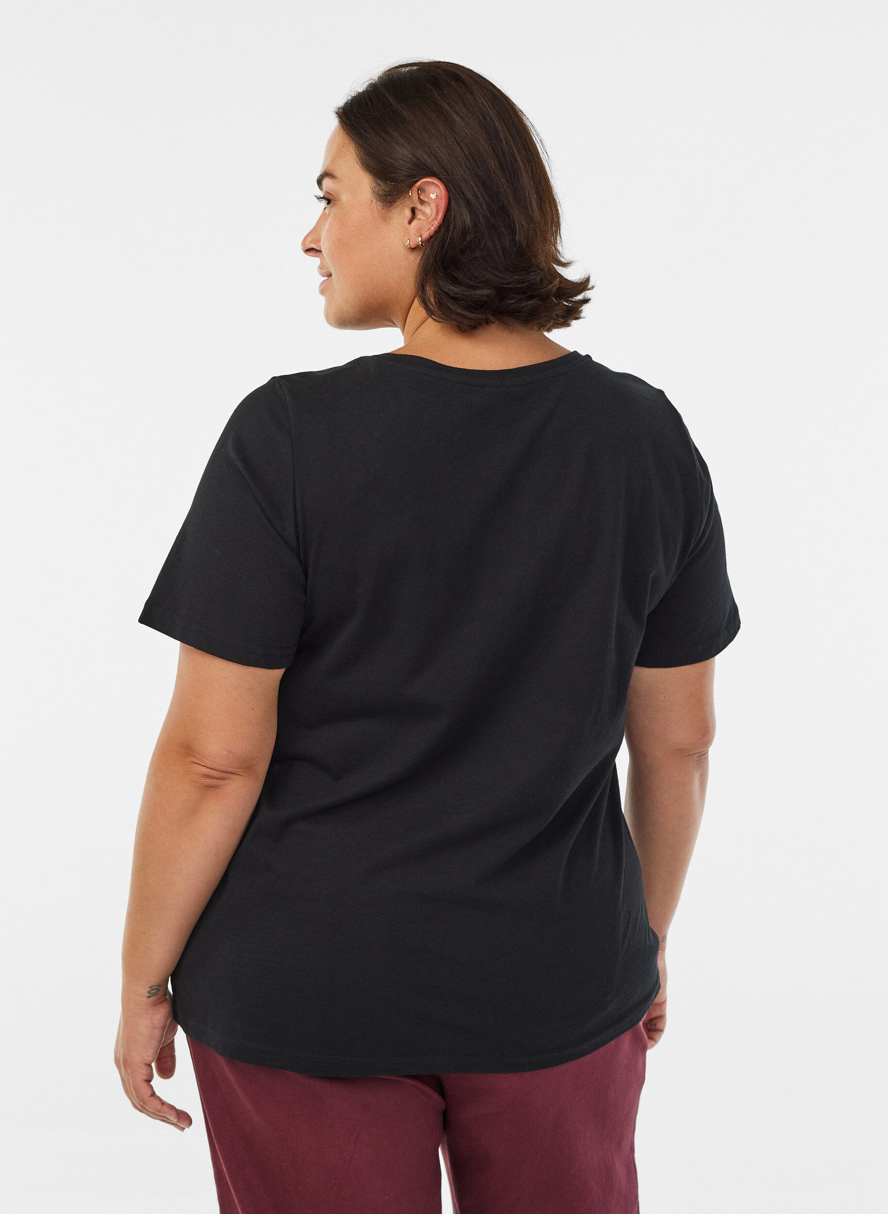 ZizziT-Shirt mit Print, Schwarz, Model image number 2