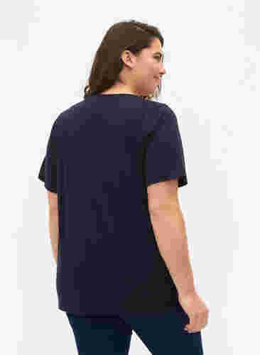 FLASH - 2er-Pack T-Shirts mit V-Ausschnitt, Navy Blazer/Black, Model image number 1