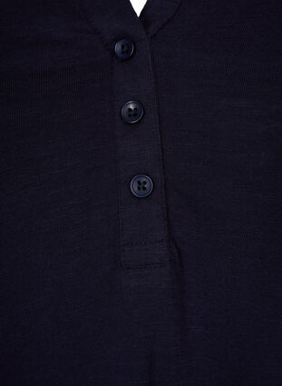 Bluse aus Baumwolle mit 3/4 Ärmeln, Night Sky, Packshot image number 2