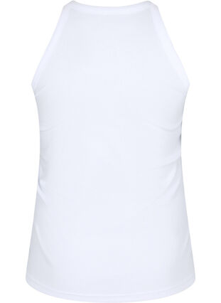 Geripptes Tanktop aus Baumwolle, Bright White, Packshot image number 1