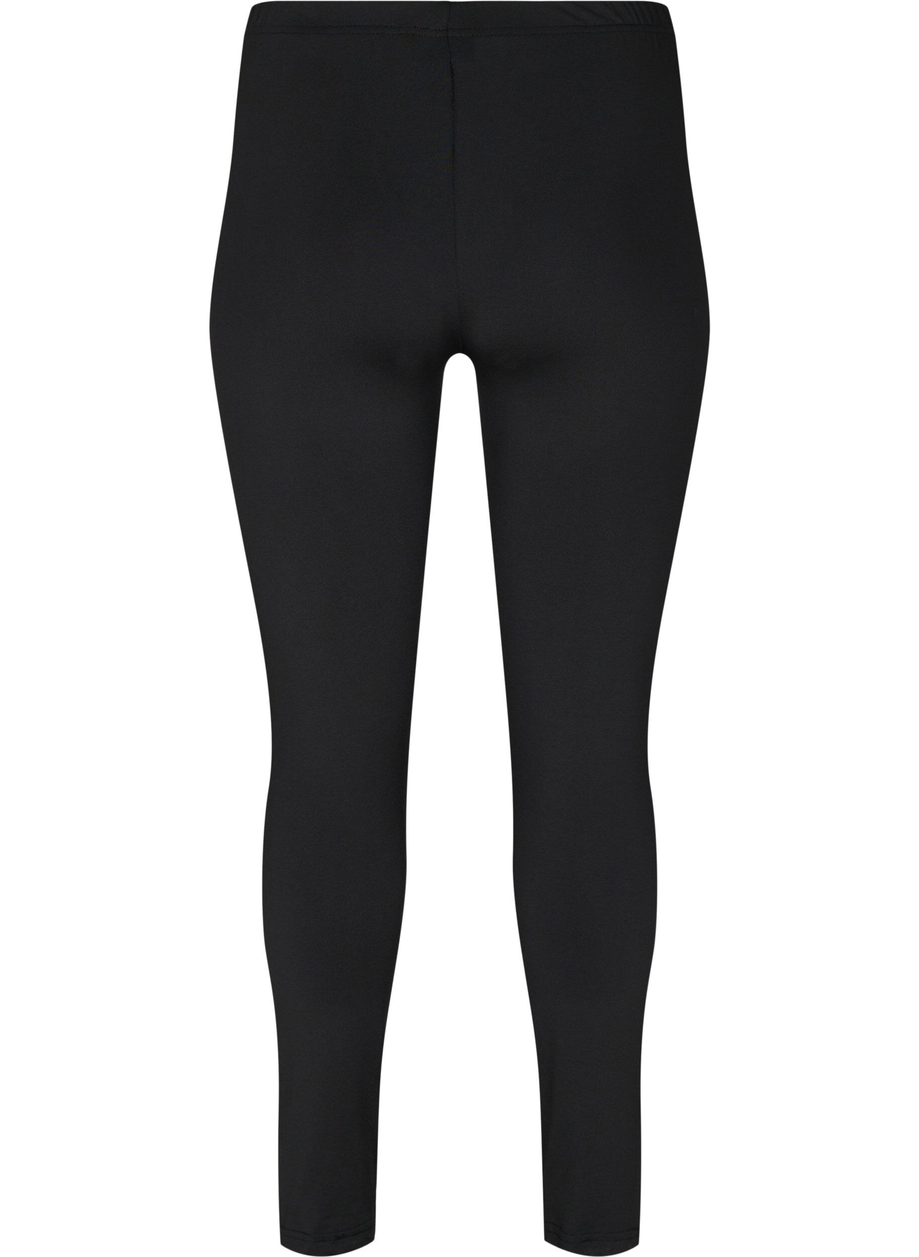 Zizzi 2 Paar Basic-Leggings, Black, Packshot image number 1