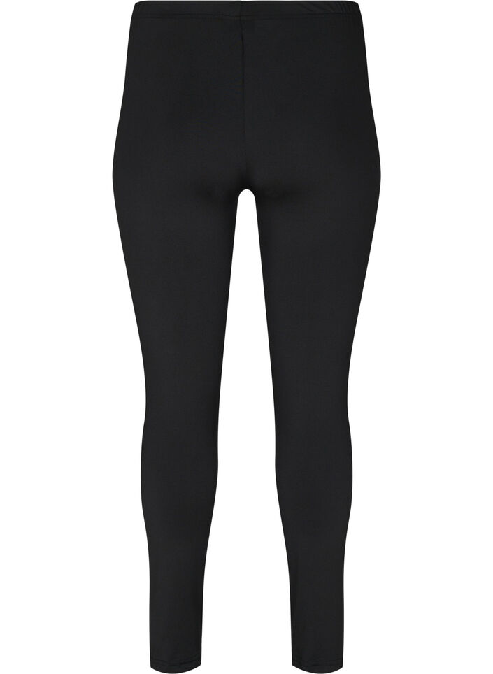 2 Paar Basic-Leggings, Black, Packshot image number 1
