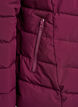 Kurze Steppjacke mit Kapuze, Dunkles Bordeaux, Packshot image number 3