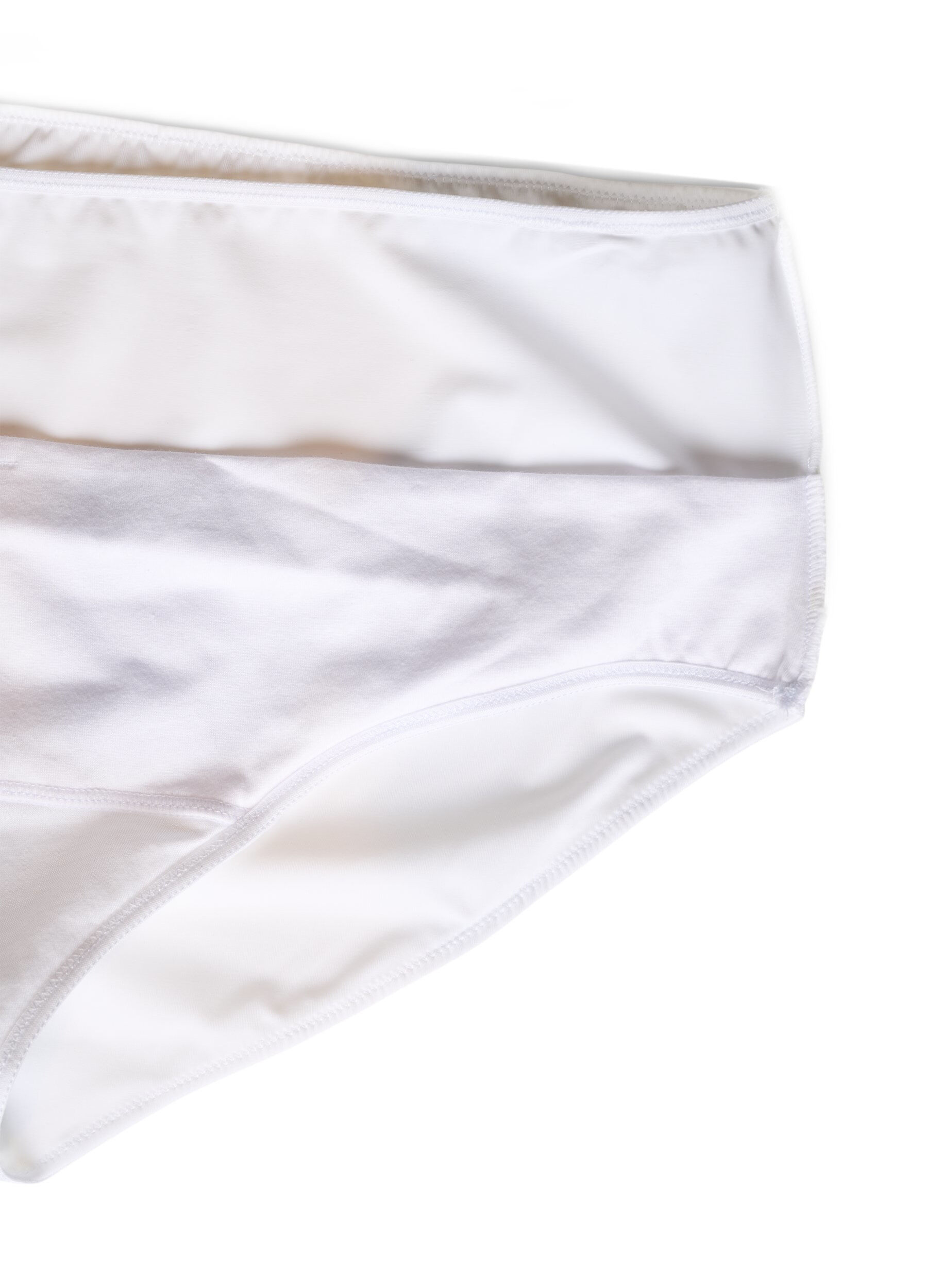 ZizziSlip aus Mikrofaser mit Innentasche, Wei&szlig;, Packshot image number 3