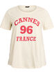 T-Shirt mit Print, Vanille, Packshot image number 0