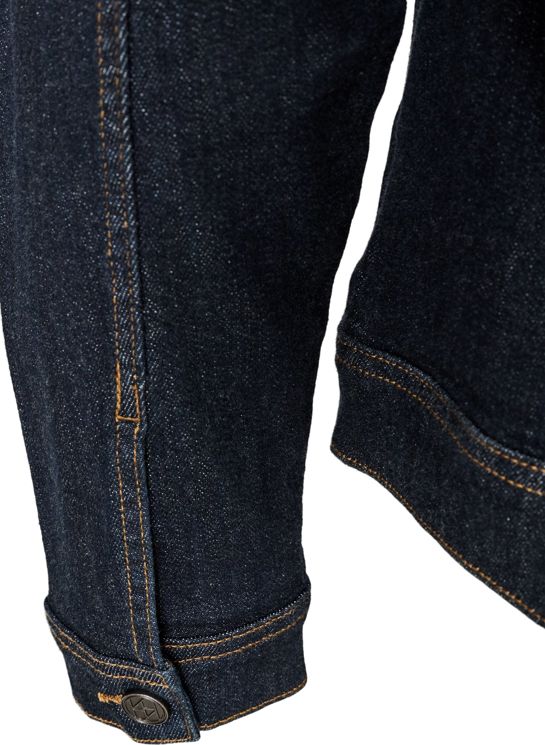 ZizziKlassische Jeansjacke mit Kontrastn&auml;hten, Blau, Packshot image number 3