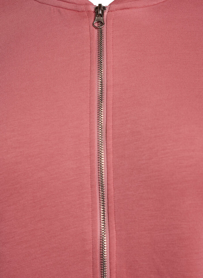 Bomber-Cardigan mit Rei&szlig;verschluss, Rot, Packshot image number 2