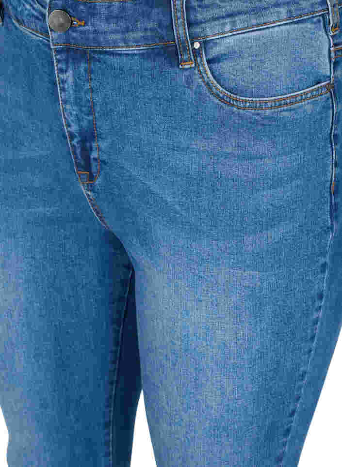 Super Slim Amy Jeans mit Schleife und Reißverschluss, Dark blue, Packshot image number 2