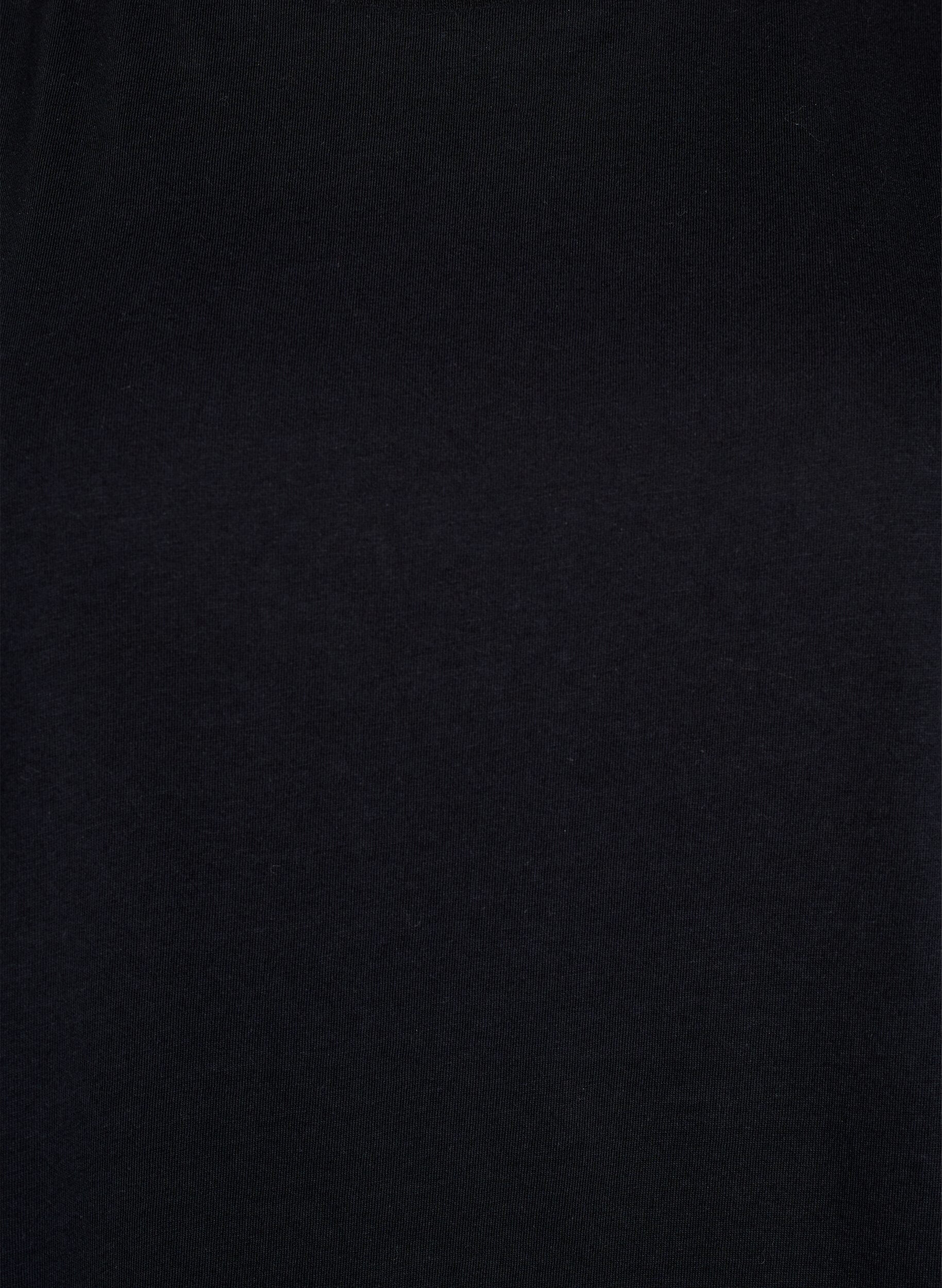 Zizzi &Auml;rmellose Jerseybluse mit Schulterpolstern., Schwarz, Packshot image number 2