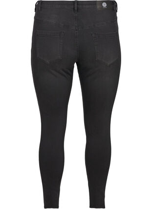 Cropped Amy Jeans, Black washed denim, Packshot image number 1