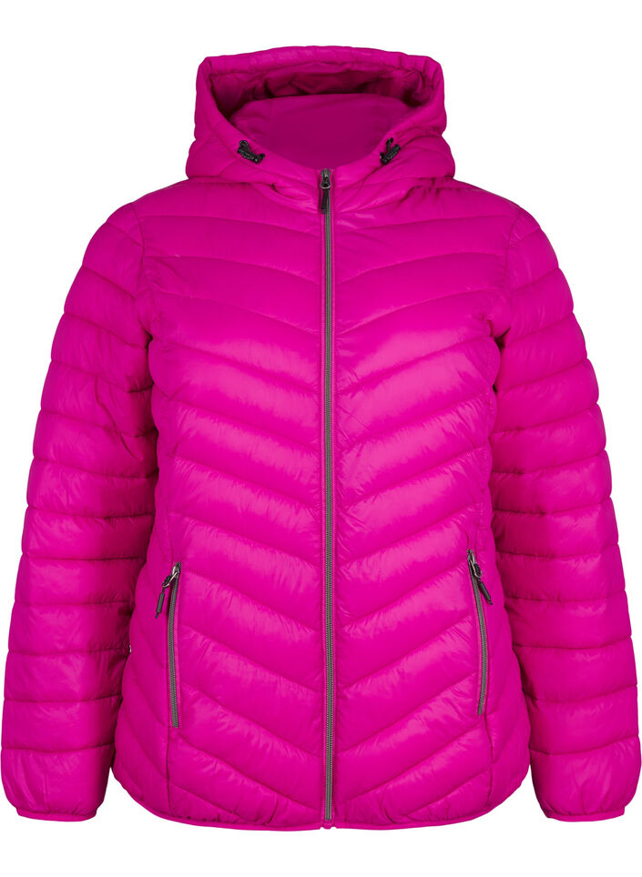 Leichte Jacke mit Kapuze, Pink, Packshot image number 0