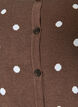Strickjacke mit Punkten und Knopfverschluss, Braun, Packshot image number 2