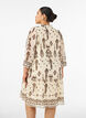 Kleid mit Ornament-Print und R&uuml;schenkragen, Beige, Model image number 2