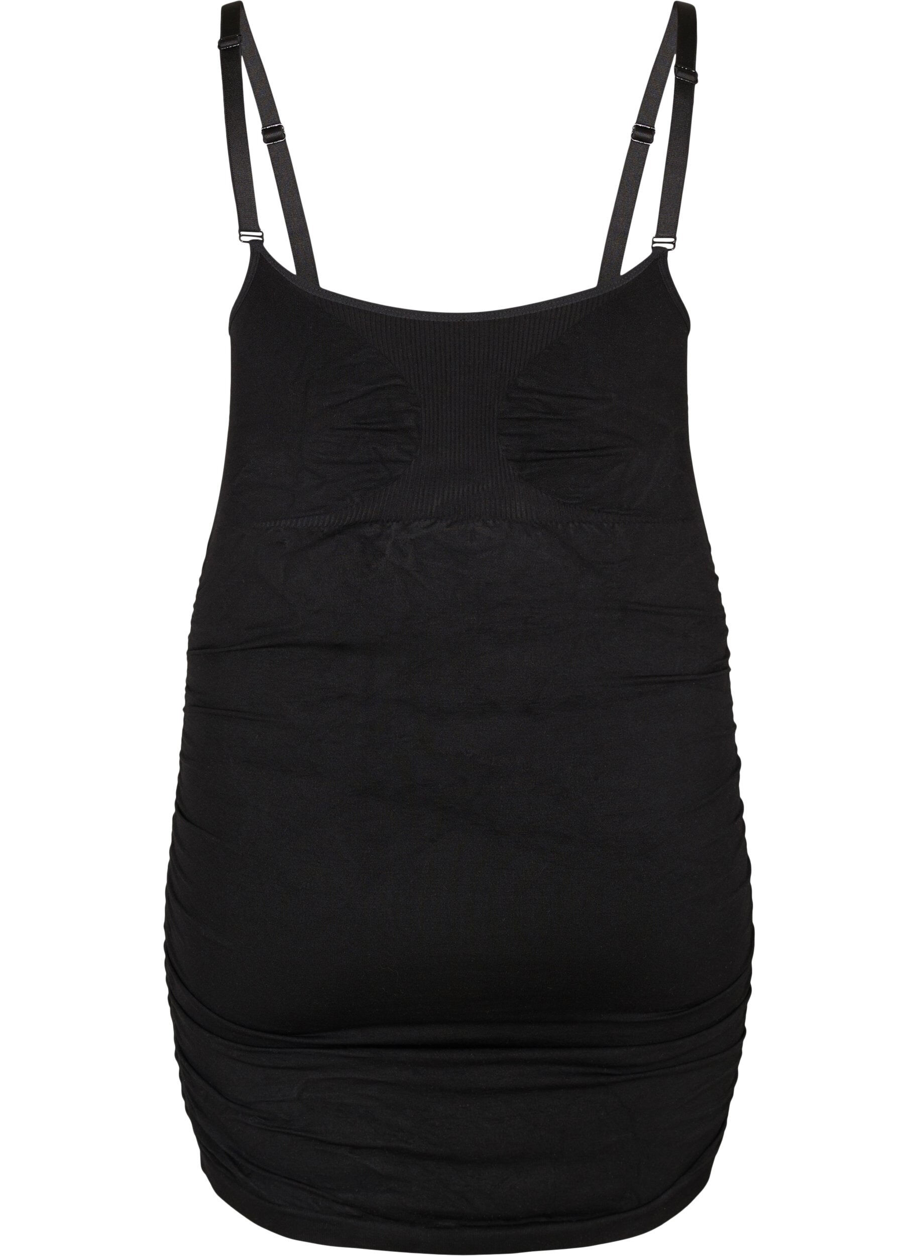 Zizzi Seamsless Schwangerschaftstop mit Stillfunktion, Black, Packshot image number 1