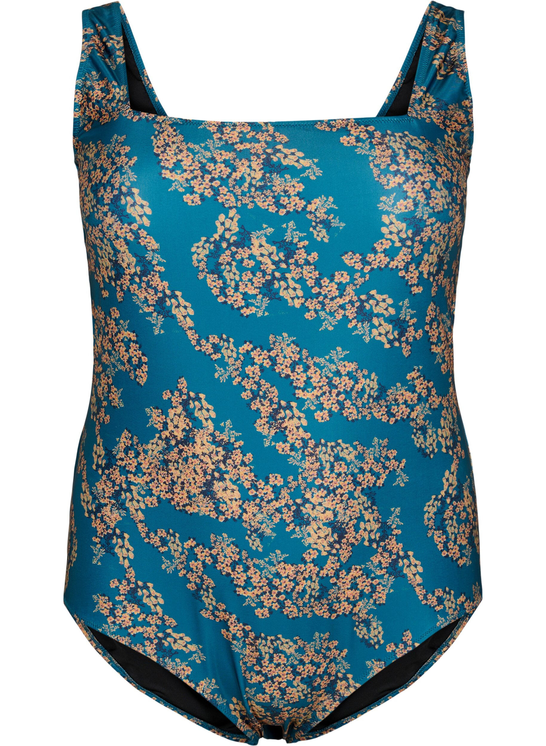 Zizzi Badeanzug mit Blumenprint, Zebra Flower, Packshot image number 0