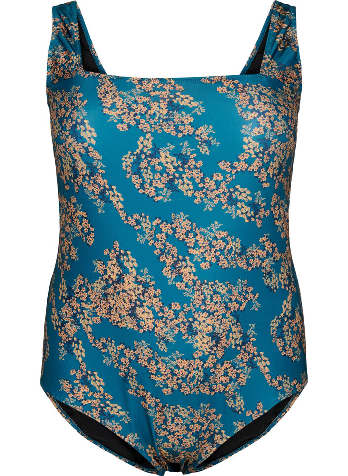 Badeanzug mit Blumenprint, Zebra Flower, Packshot image number 0