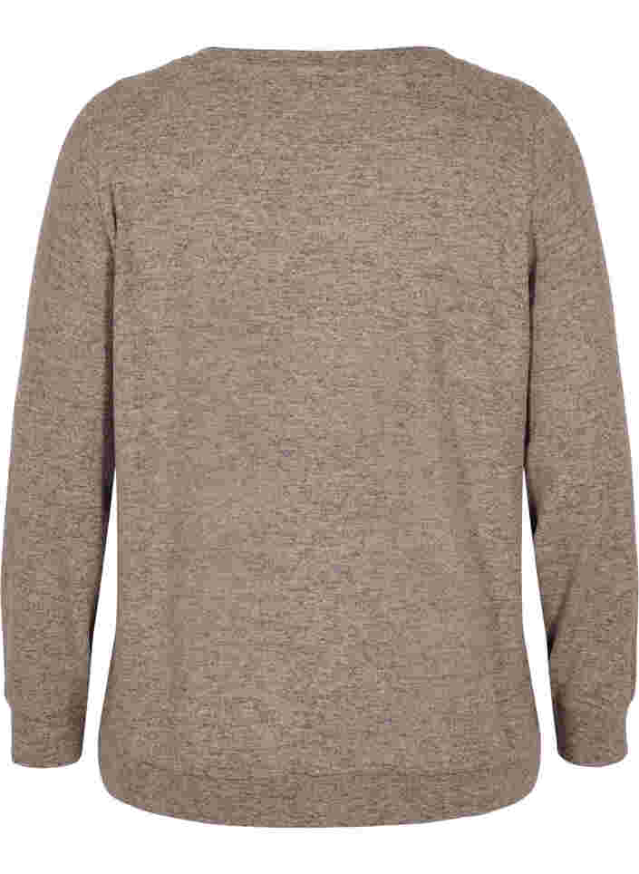 Melange-Bluse aus Viskosemischung, Falcon Melange, Packshot image number 1