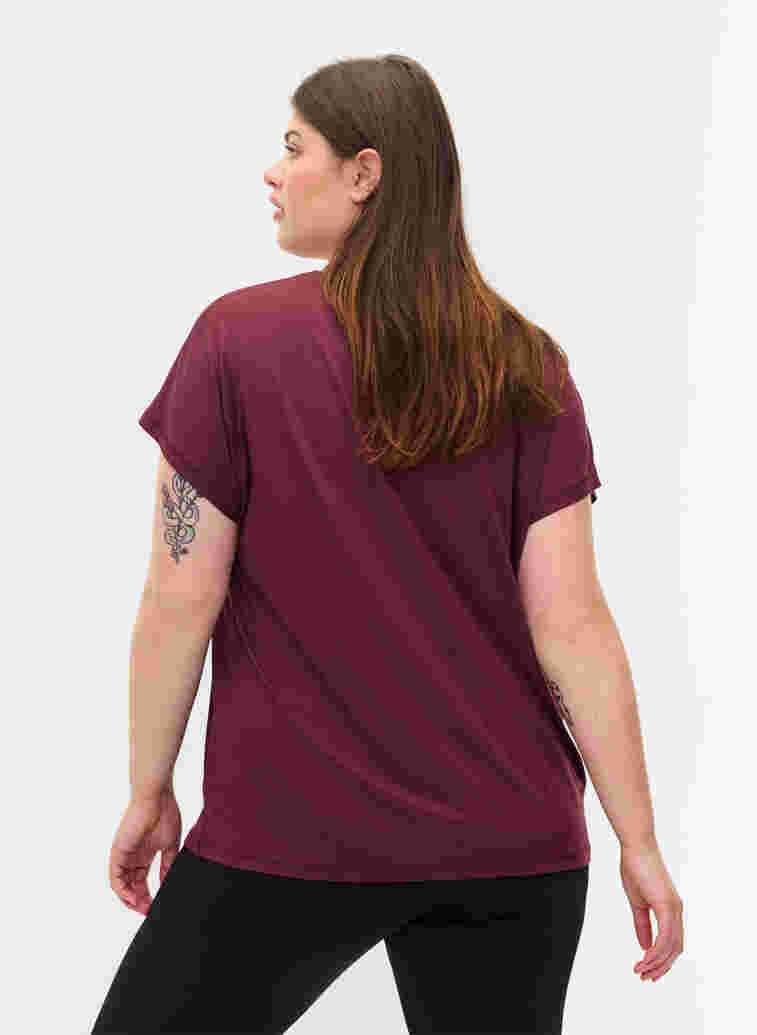 Einfarbiges Trainings-T-Shirt, Fig, Model