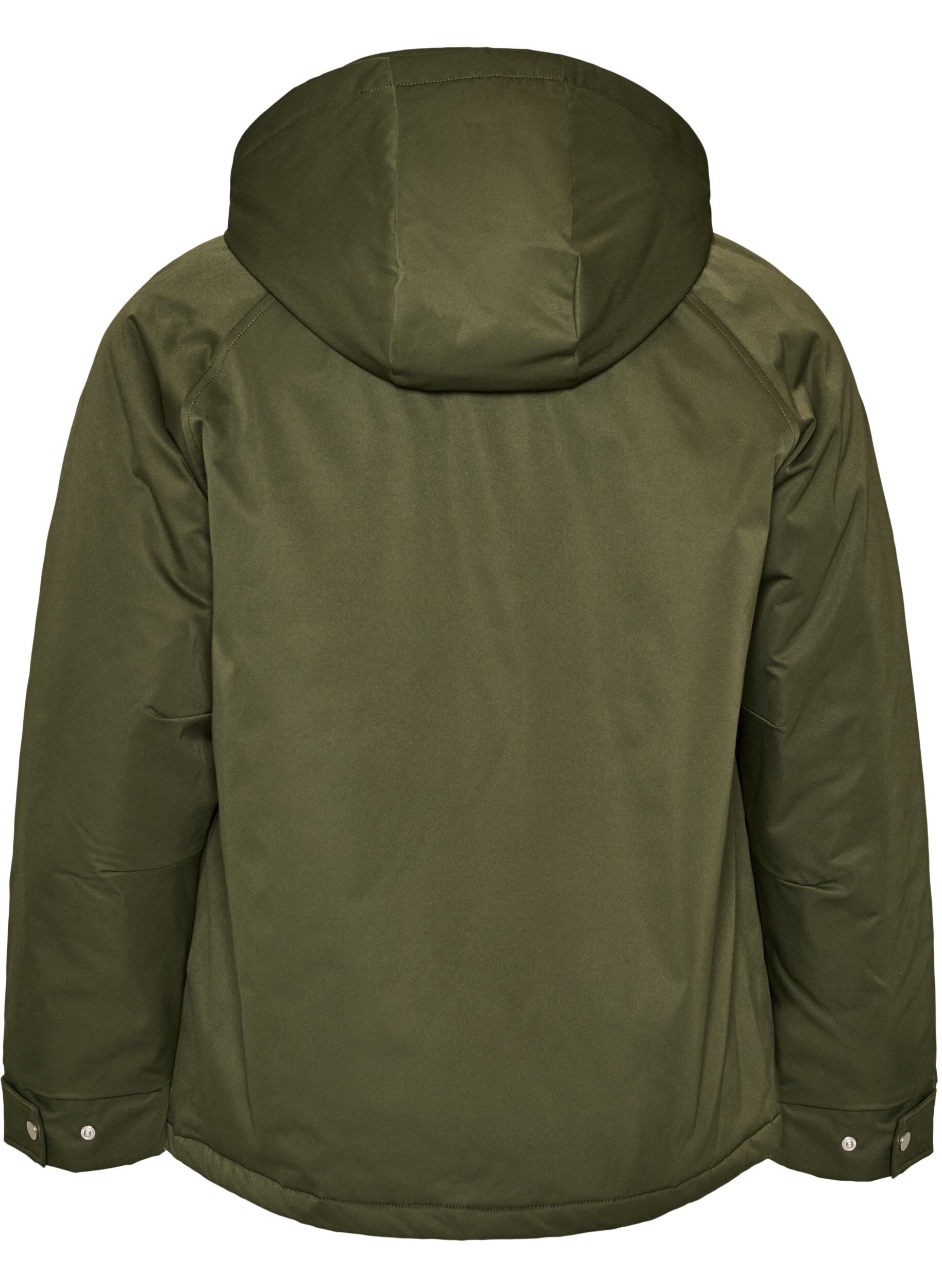 ZizziGepolsterter Parka mit einer abnehmbaren Kapuze, Gr&uuml;n, Packshot image number 1