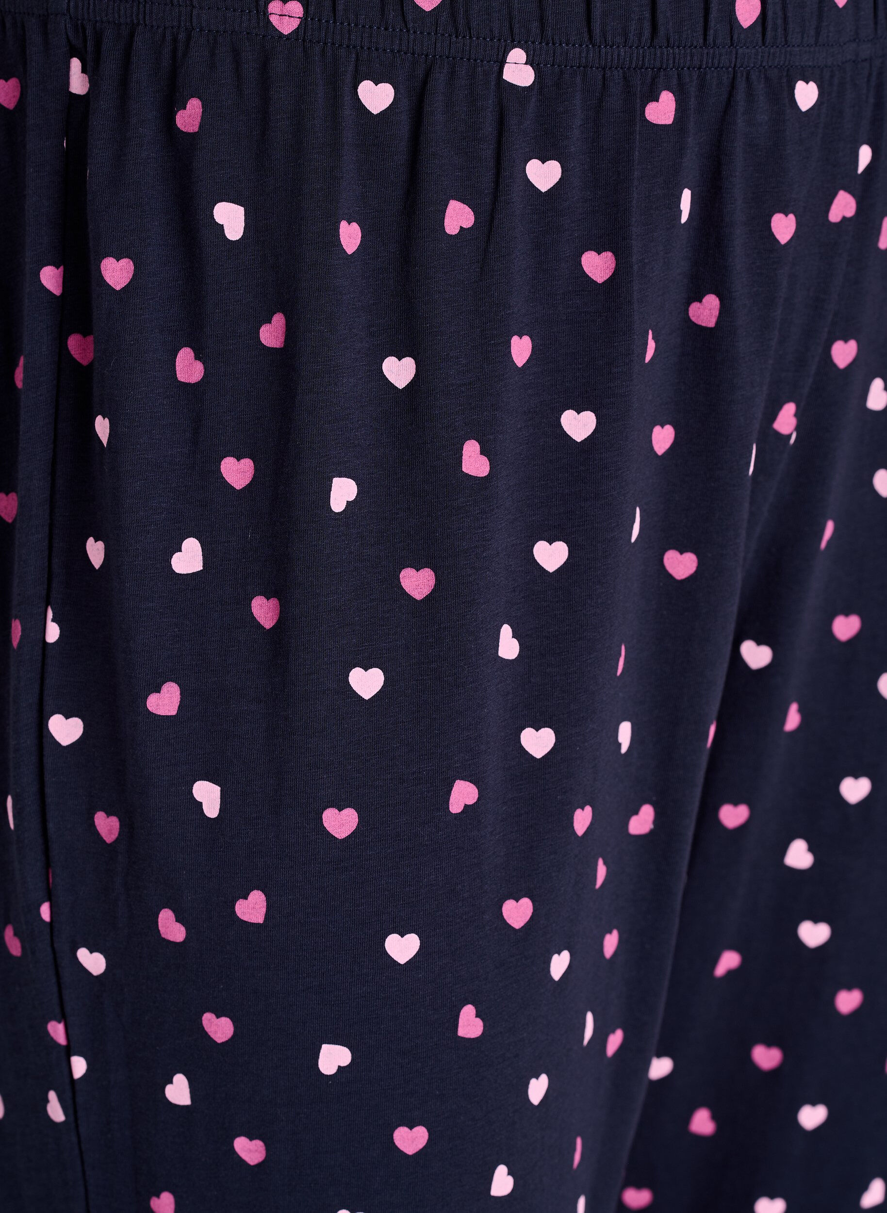 Zizzi Bedruckte Pyjamahose, Blau, Packshot image number 2