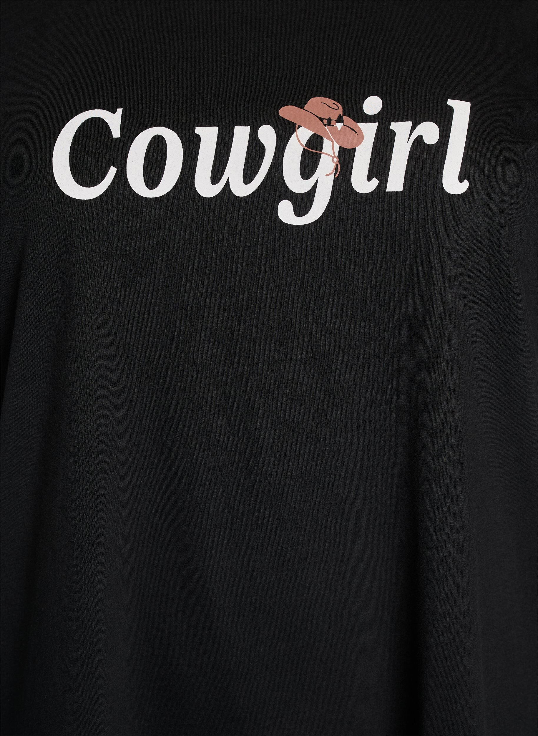 Zizzi FLASH - T-Shirt mit Print., Schwarz, Packshot image number 2