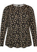 Lang&auml;rmelige Bluse, Schwarz, Packshot image number 0