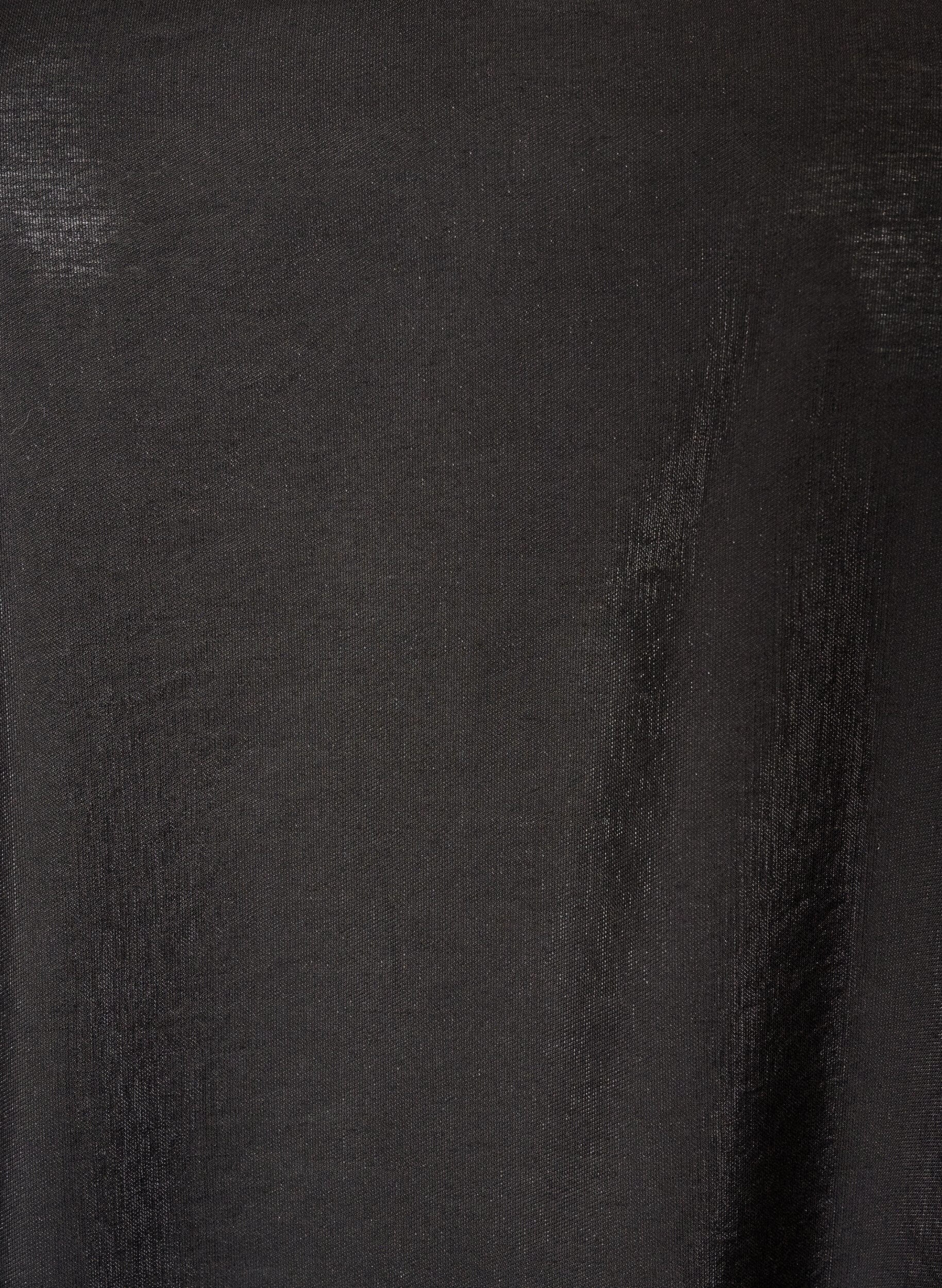 ZizziGl&auml;nzende Tunika mit V-Ausschnitt und 3/4-&Auml;rmeln, Schwarz, Packshot image number 2